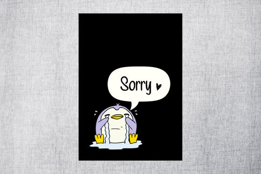Sorry Card | Sorry Penguin Card | Forgive Me Card