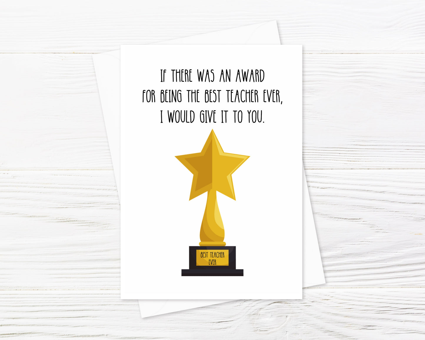 Teacher Card | Teacher Award Card | Cute Card