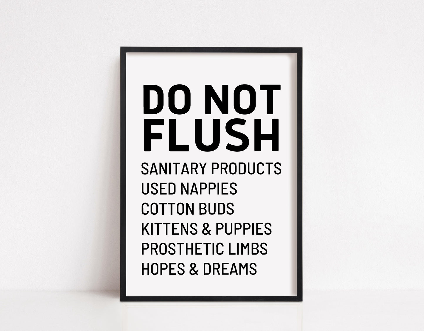 Bathroom Print | Do Not Flush | Funny Print
