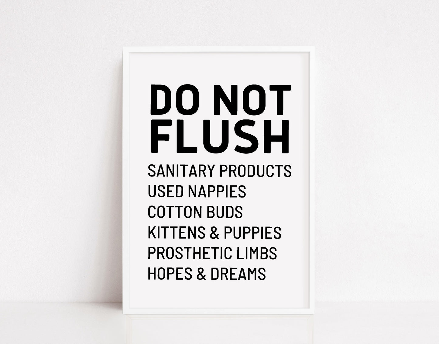 Bathroom Print | Do Not Flush | Funny Print