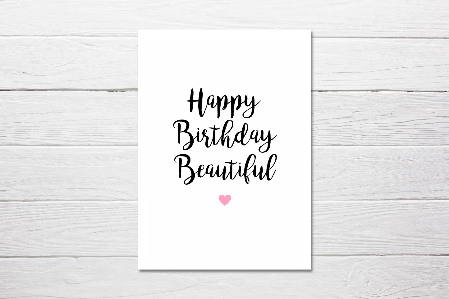 Birthday Card | Happy Birthday Beautiful | Card For Her