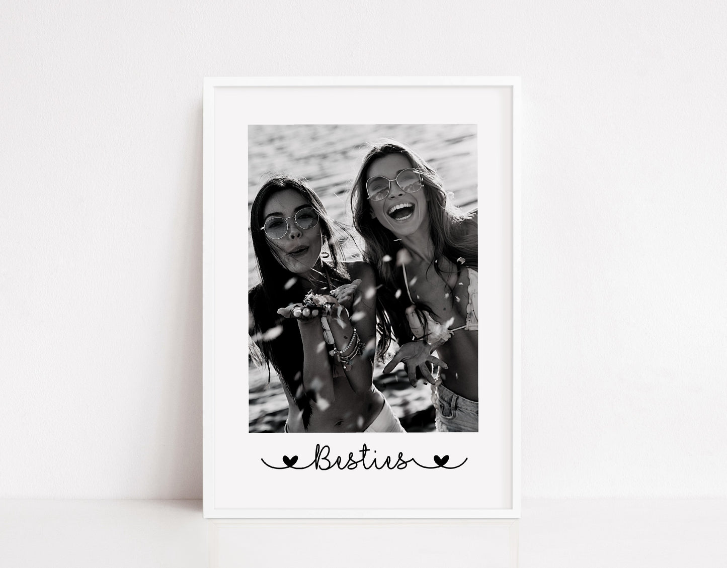 Besties Print | Personalised Image Print | Photo Print | Best Friend Gift | Best Friend Print (Portrait)