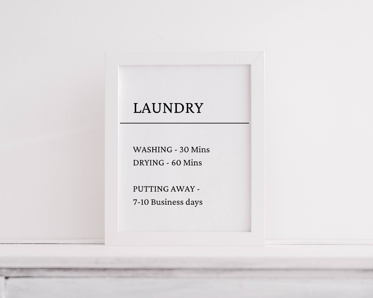 Laundry Print | Washing, Drying, Putting Away | Funny Print
