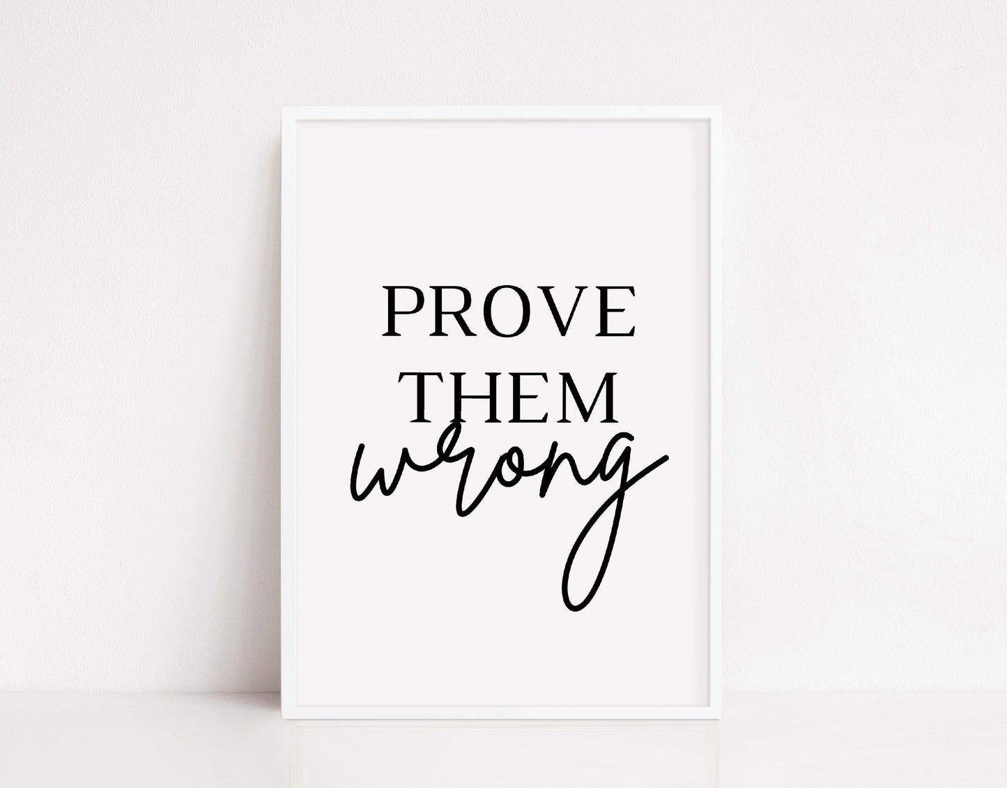 Quote Print | Prove Them wrong | Positive Print | Motivational Print