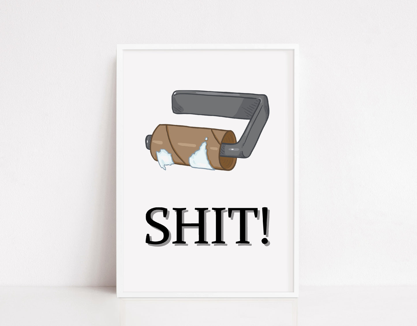 Bathroom Print | SHIT! | Funny Bathroom Print