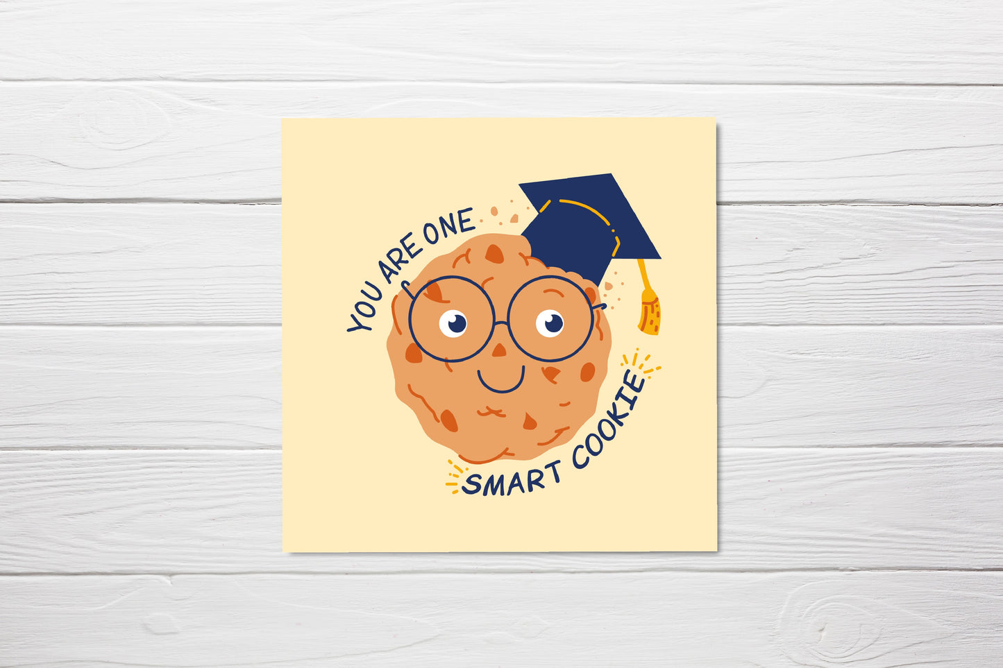 Well Done Card | You Are One Smart Cookie | Graduation Card | Exam Card | New Job Card