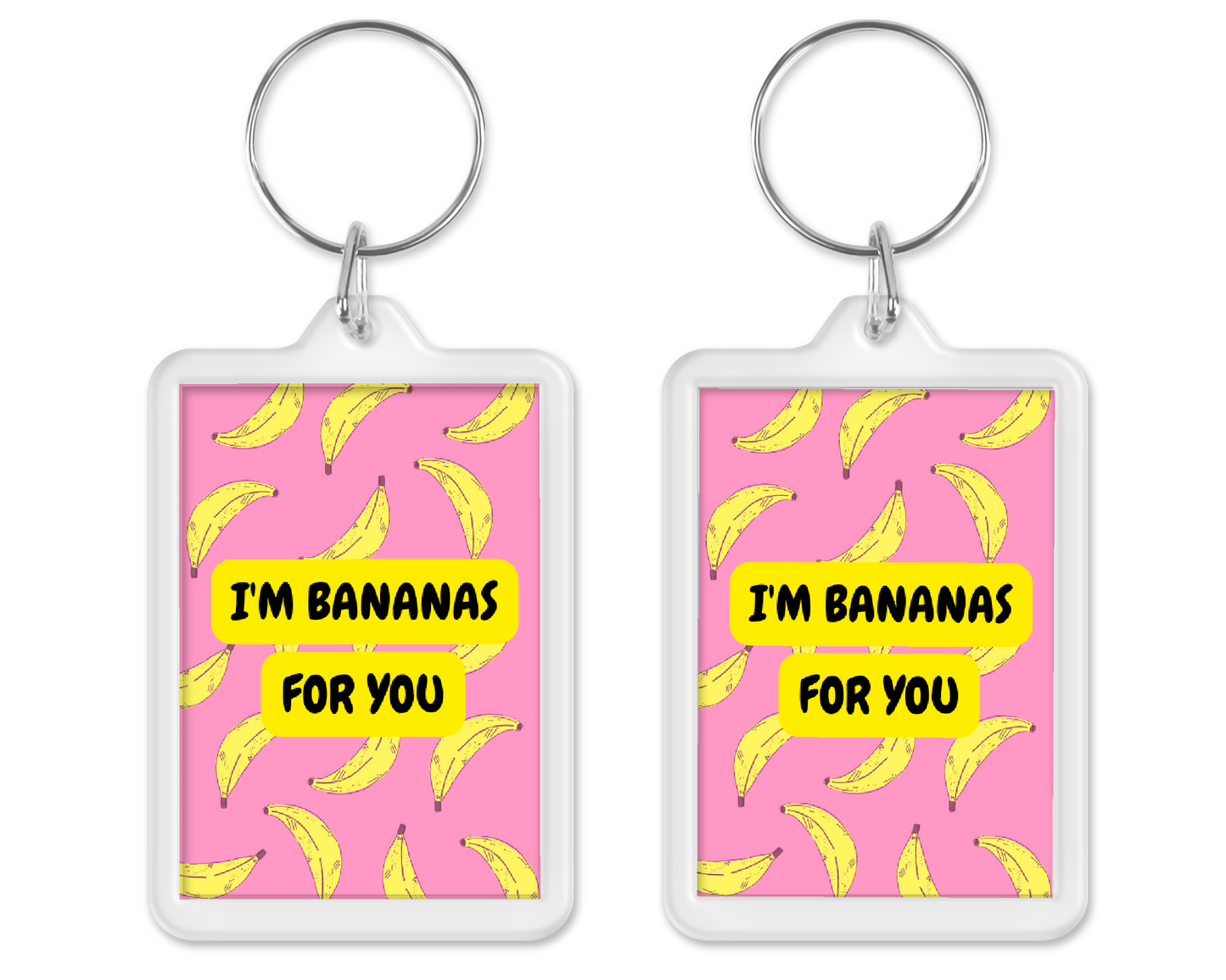 Keyring Gift | I'm Bananas For You | Valentine Gift | Anniversary Gift | Novelty Gift Idea