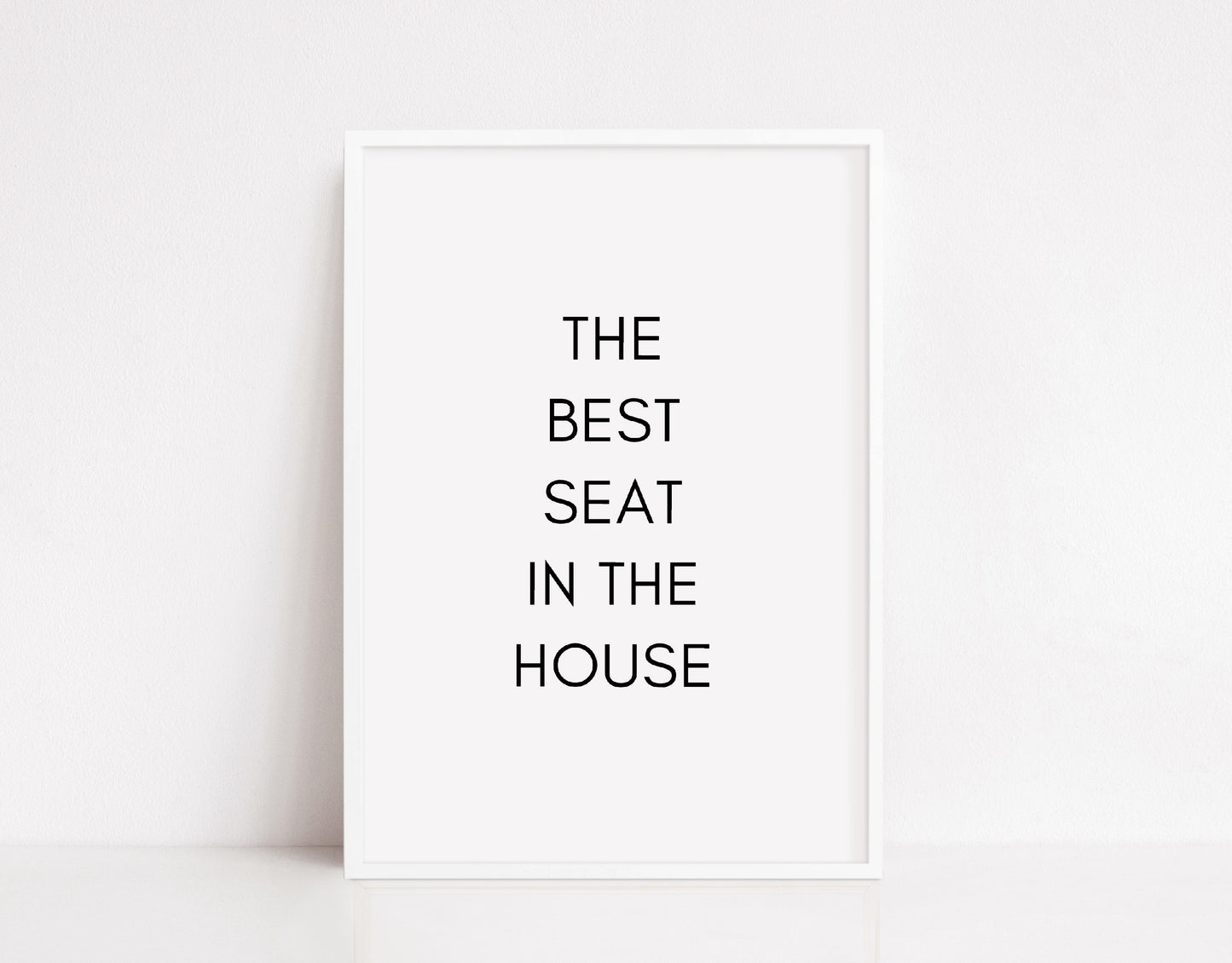 Bathroom Print | The Best Seat In The House | Funny Print