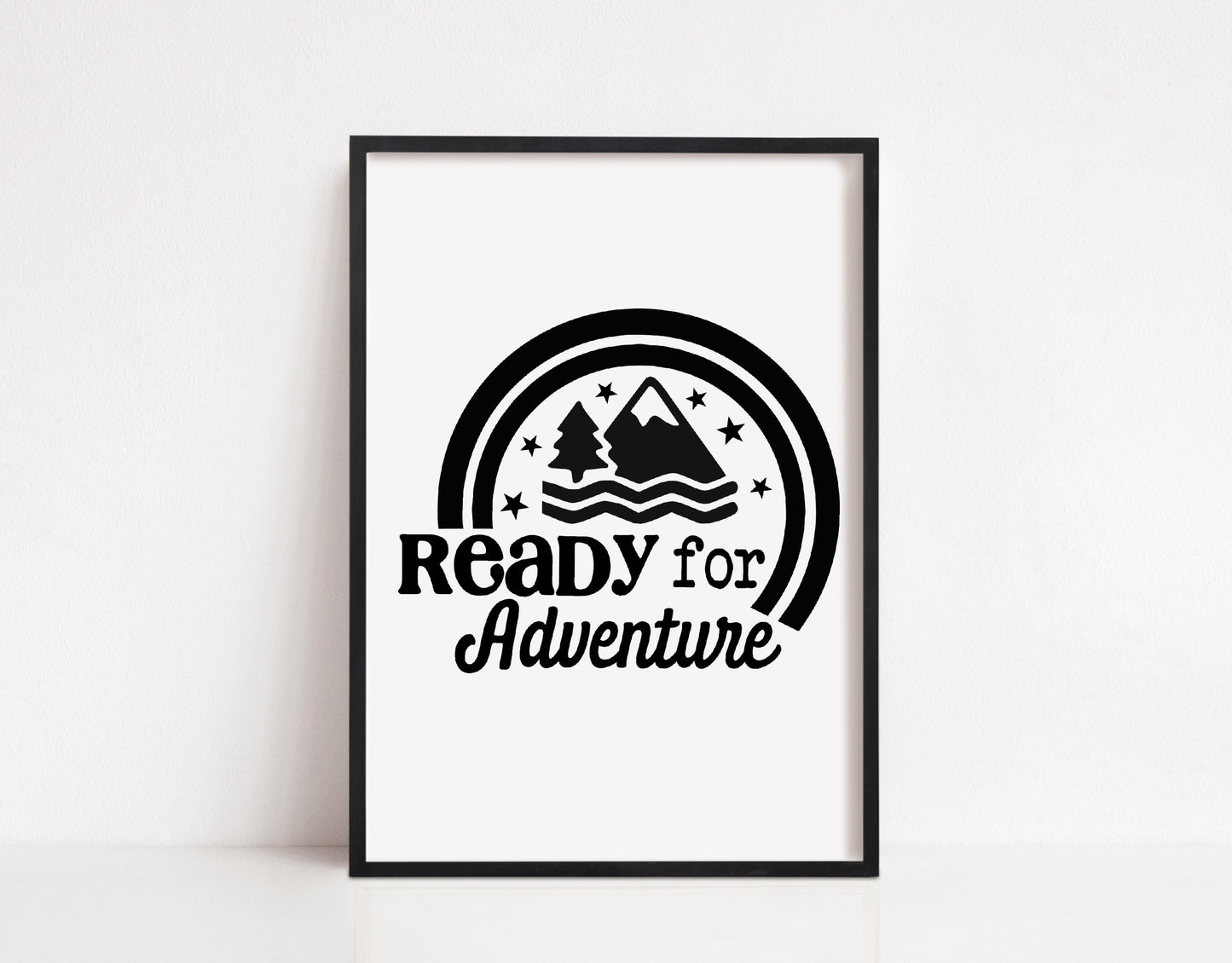 Kids Bedroom Print | Ready For Adventure | Nursery Print | Children's Bedroom Print