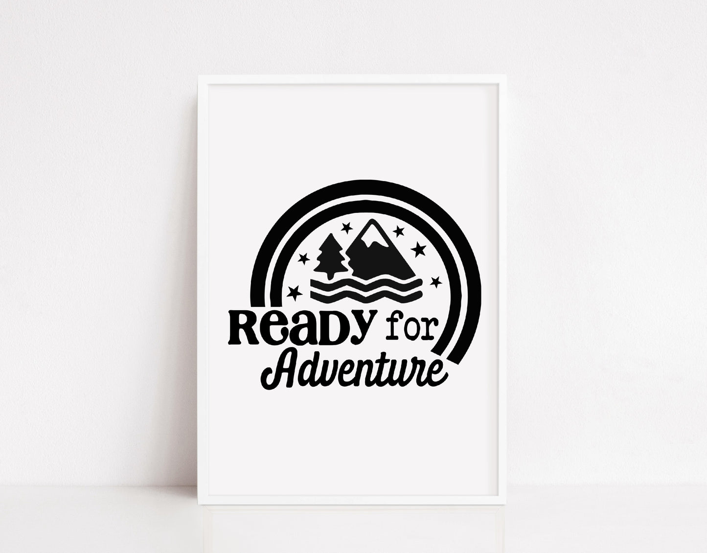 Kids Bedroom Print | Ready For Adventure | Nursery Print | Children's Bedroom Print