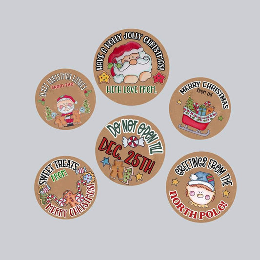 Christmas Stickers | Christmas Labels | Christmas Gift Tags | Sticker Sheets | Christmas Gift Stickers