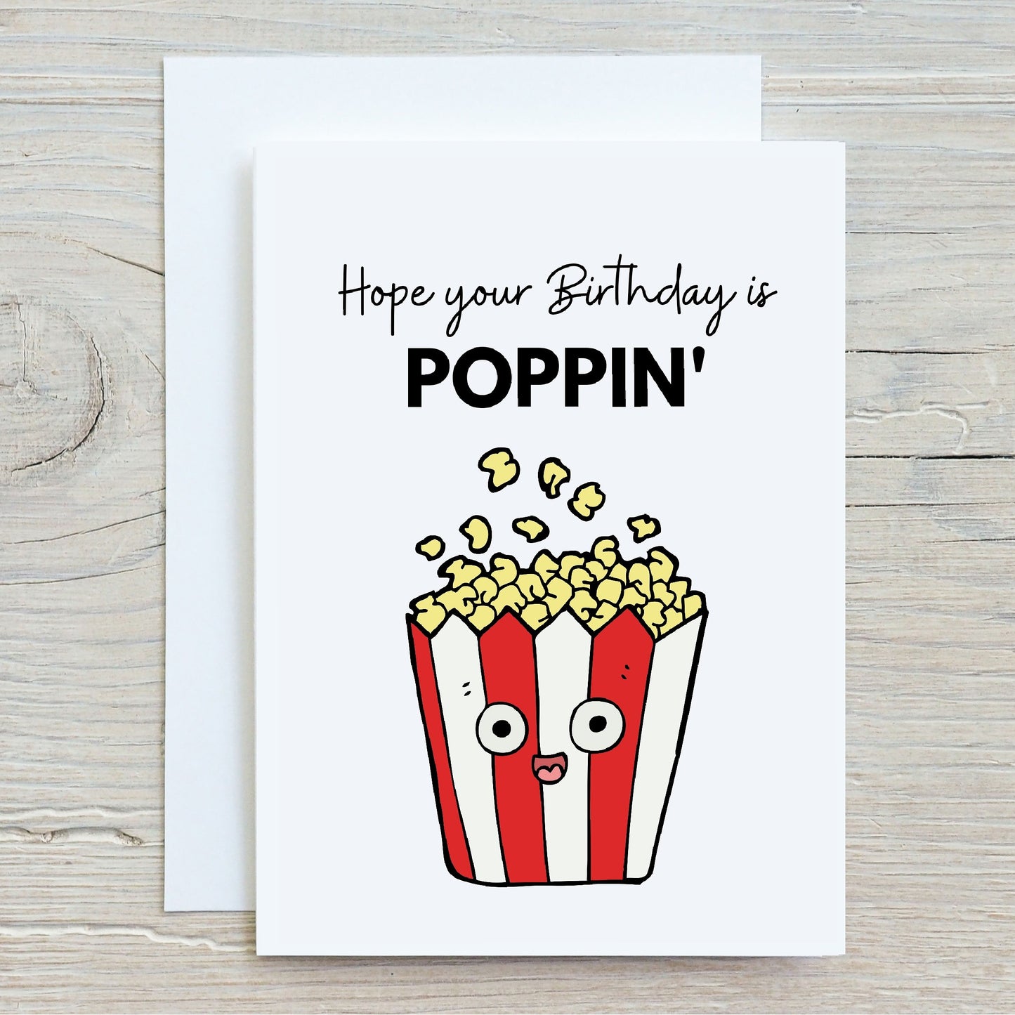 Birthday Card | Hope Your Birthday Is Poppin' | Funny Card