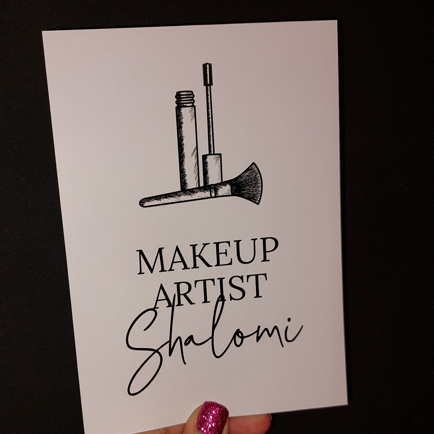 Personalised Salon Makeup Brushes Print | Job Role | Makeup Artist | Makeup Print | Makeup Studio Print