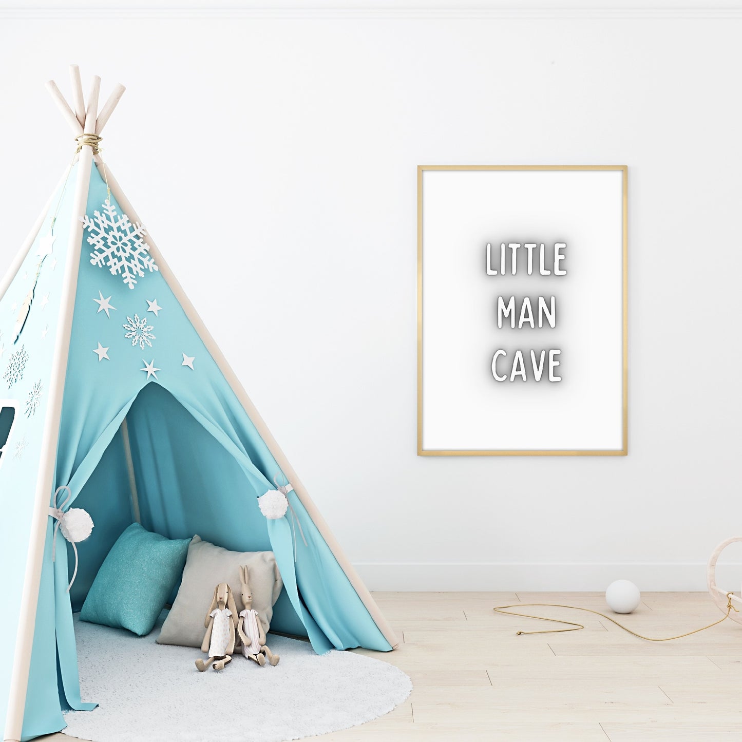 Nursery Print | Little Man Cave | Children's Print | Kids Print