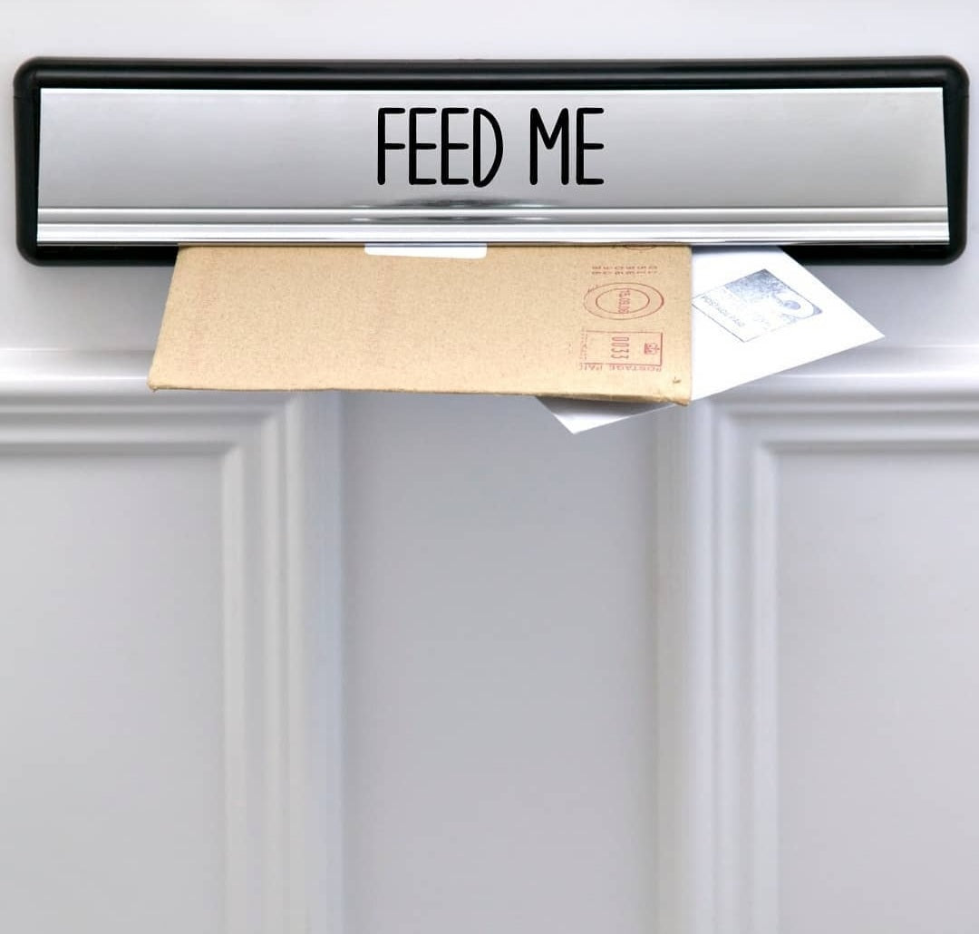 Letterbox Sticker | Feed Me | Vinyl Sticker | Sticker Decal