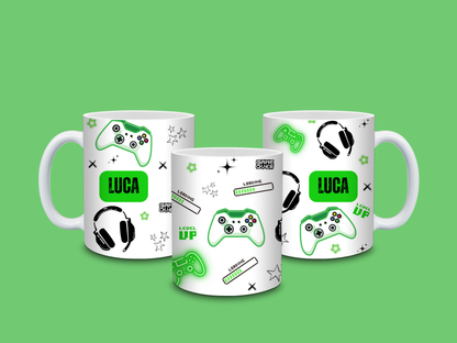 Gaming Mug | Green Gaming Mug | Personalised Gamer Mug | Gift Idea