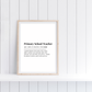 Definition Print | Primary School Teacher | Teacher Gift Idea | Design 1