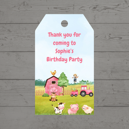 Gift Tags | Farm Gift Tags | Party Tags | Party Gift Tags | Farm Party Theme