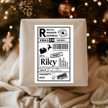 Christmas Labels | Personalised Christmas Parcel Stickers | Christmas Ideas