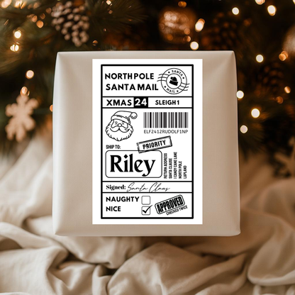 Christmas Labels | Personalised Christmas Parcel Stickers | Christmas Ideas