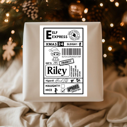 Christmas Labels | Personalised Christmas Parcel Stickers | Christmas Ideas