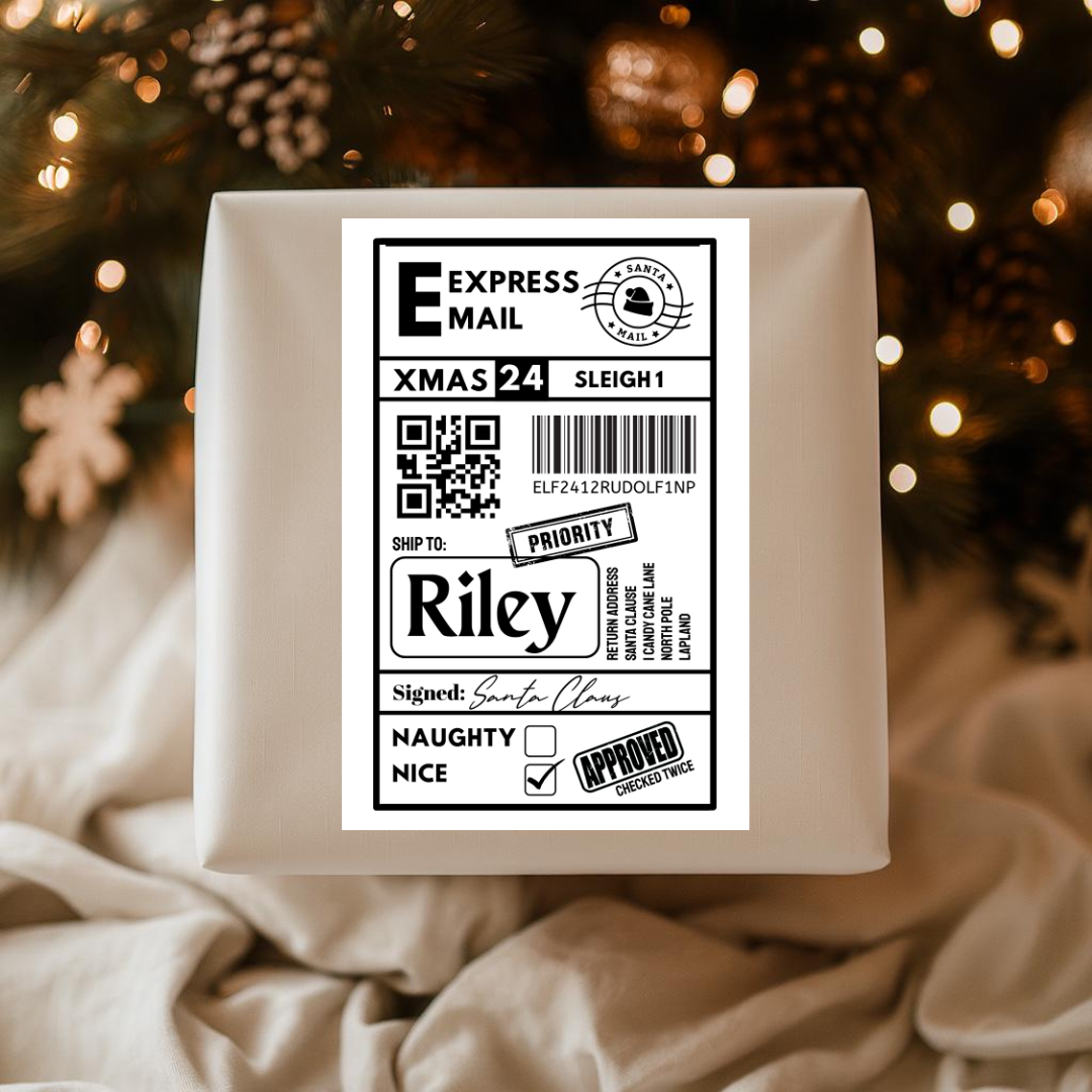 Christmas Labels | Personalised Christmas Parcel Stickers | Christmas Ideas