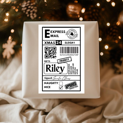 Christmas Labels | Personalised Christmas Parcel Stickers | Christmas Ideas