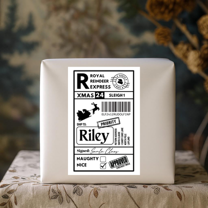 Christmas Labels | Personalised Christmas Parcel Stickers | Christmas Ideas