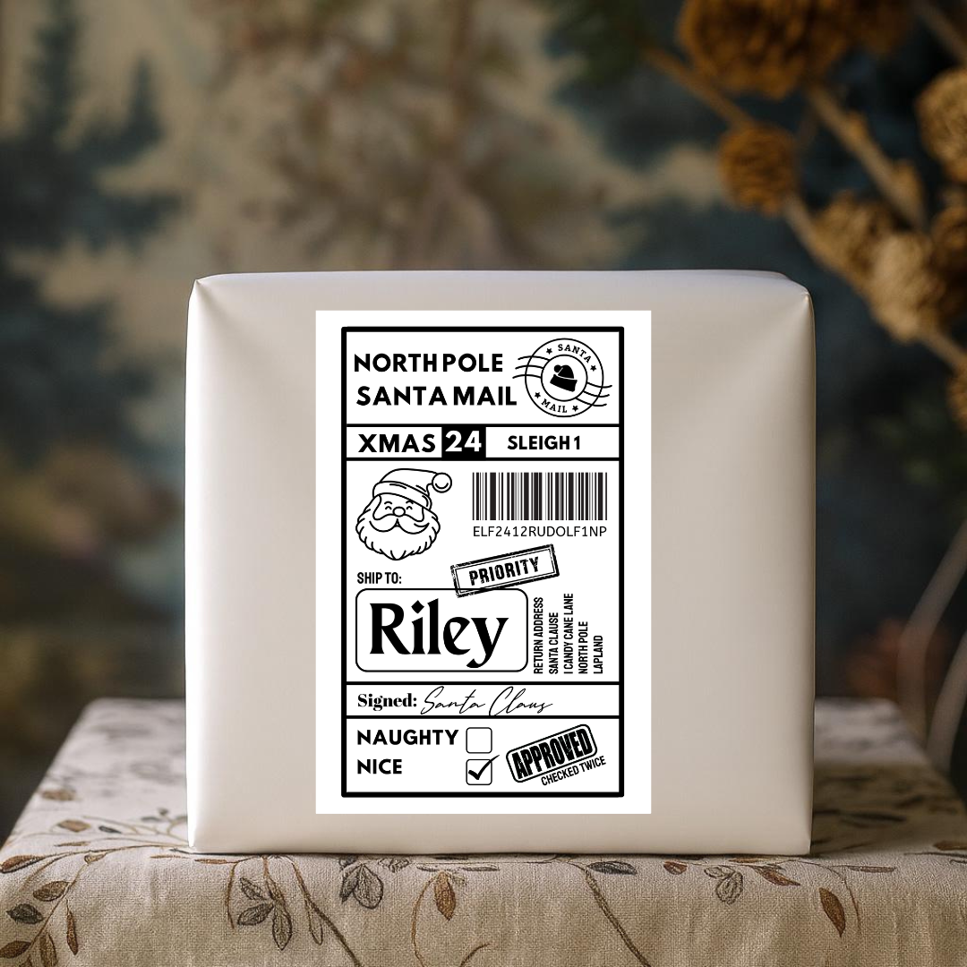 Christmas Labels | Personalised Christmas Parcel Stickers | Christmas Ideas
