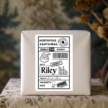 Christmas Labels | Personalised Christmas Parcel Stickers | Christmas Ideas