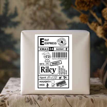 Christmas Labels | Personalised Christmas Parcel Stickers | Christmas Ideas