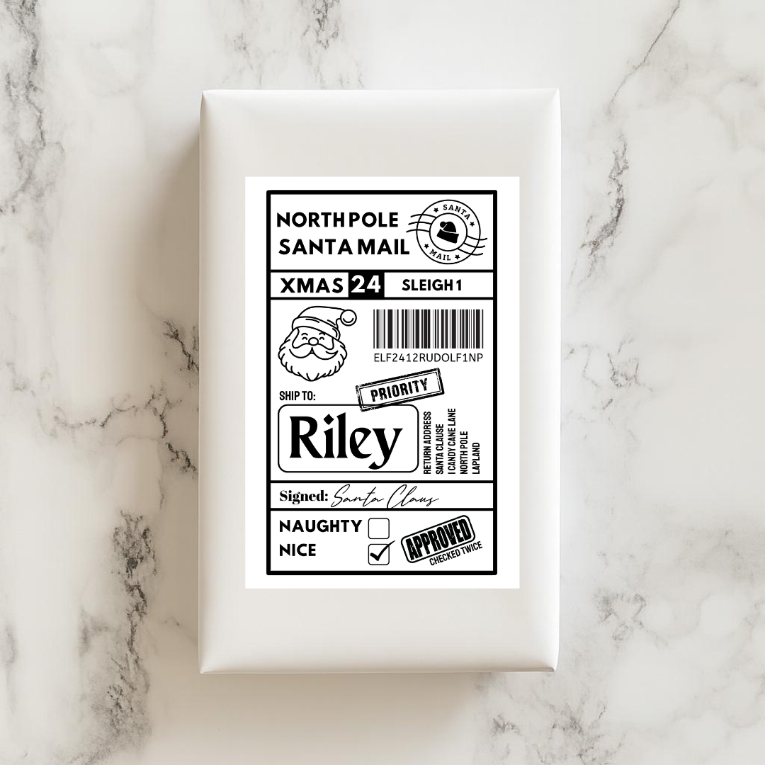 Christmas Labels | Personalised Christmas Parcel Stickers | Christmas Ideas