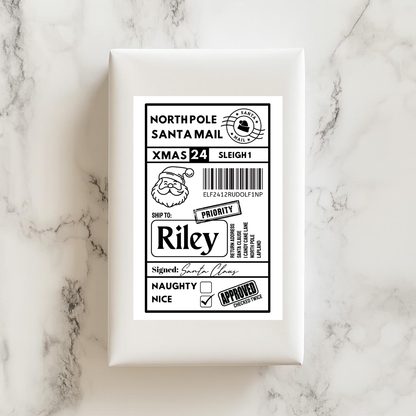 Christmas Labels | Personalised Christmas Parcel Stickers | Christmas Ideas