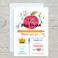 Teacher Card | Personalised Teacher - Nursery Card | School Card