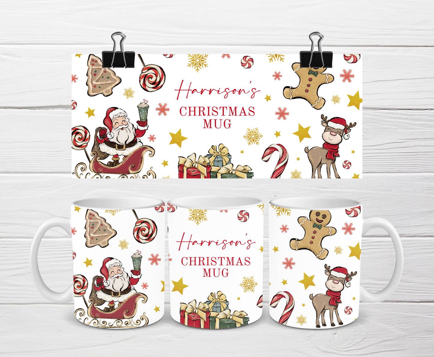Christmas Mug | Personalised Santa Mug | Gift Idea