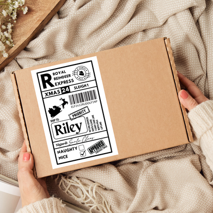 Christmas Labels | Personalised Christmas Parcel Stickers | Christmas Ideas