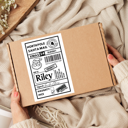 Christmas Labels | Personalised Christmas Parcel Stickers | Christmas Ideas