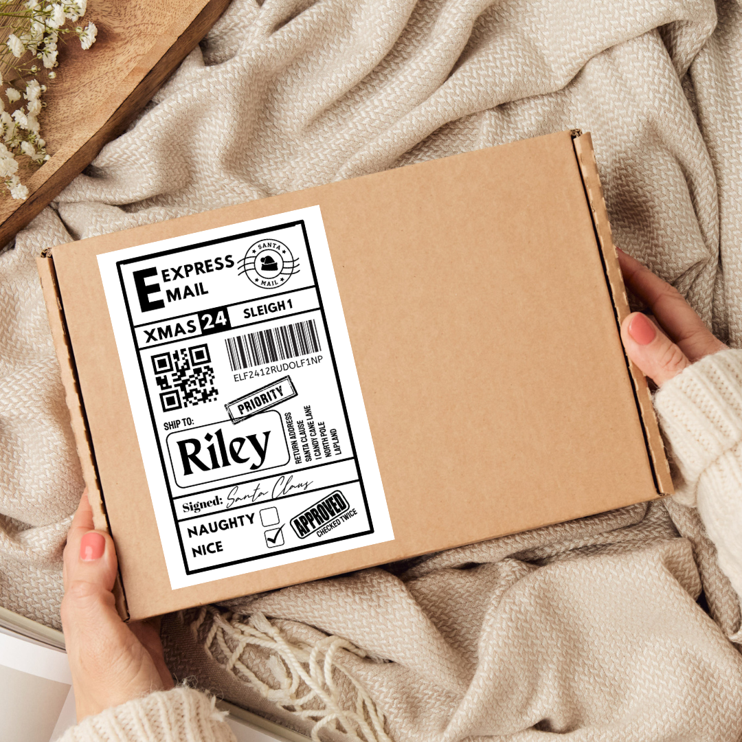 Christmas Labels | Personalised Christmas Parcel Stickers | Christmas Ideas