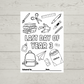 A6 Colouring Sheets | Nursery School Colouring Sheets | School Supplies