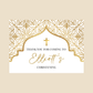 Rectangle Stickers | Gold & White Party Stickers | Birthday, Baby Shower, Christening, Wedding, Engagement Stickers | Party Bag Stickers
