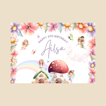 Rectangle Stickers | Fairy Party Stickers | Birthday, Baby Shower, Christening Stickers | Party Bag Stickers