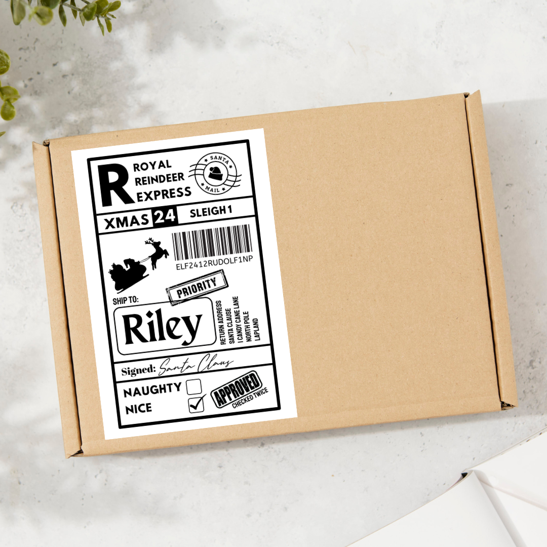 Christmas Labels | Personalised Christmas Parcel Stickers | Christmas Ideas