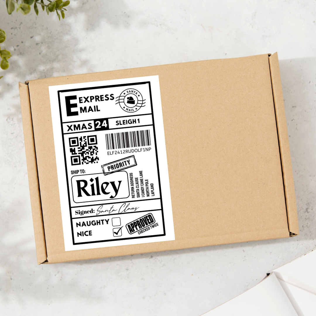 Christmas Labels | Personalised Christmas Parcel Stickers | Christmas Ideas
