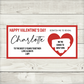 Red Surprise Valentine Ticket Print | Personalised Valentine Ticket | Valentine Scratch Reveal | Gift Idea, Design 3