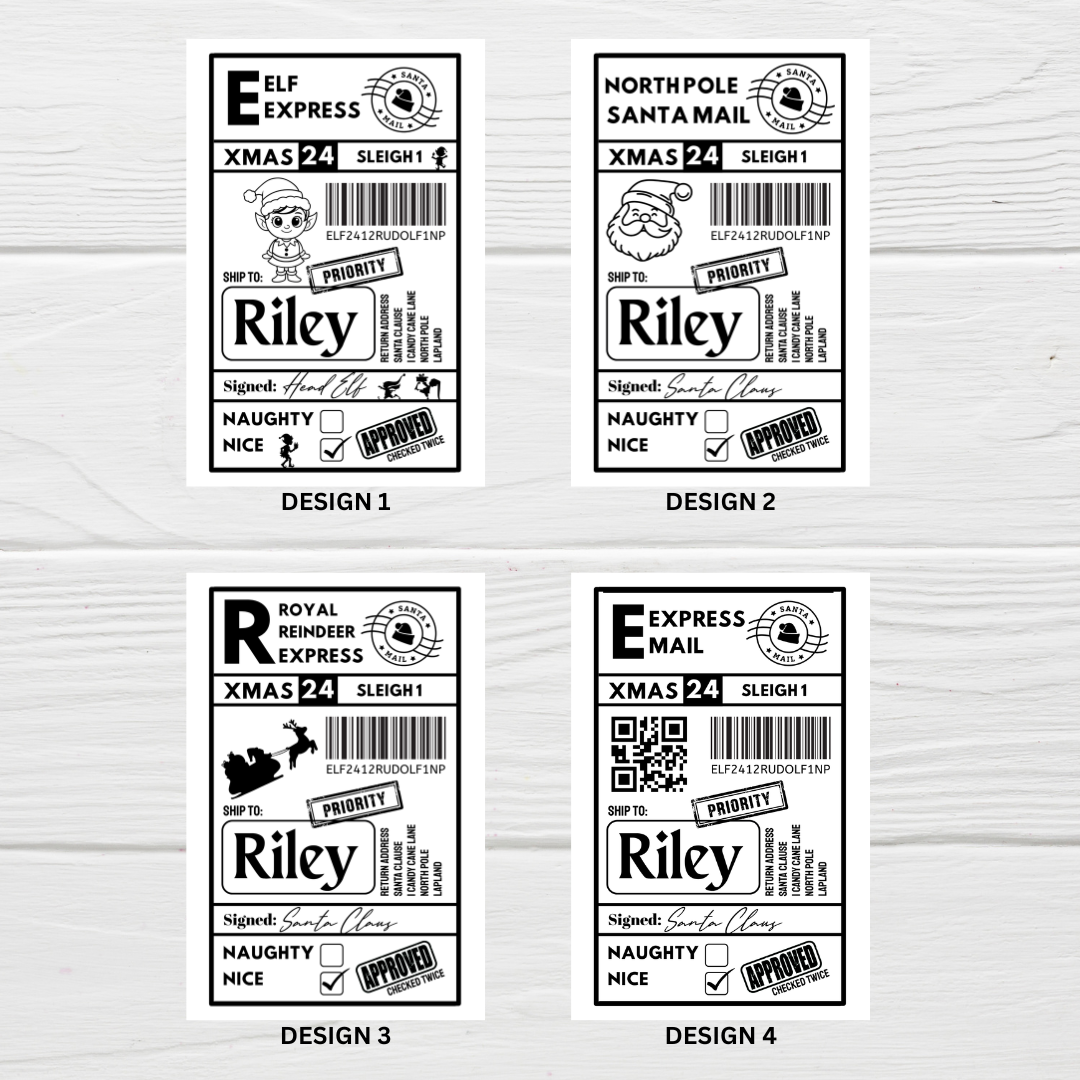 Christmas Labels | Personalised Christmas Parcel Stickers | Christmas Ideas