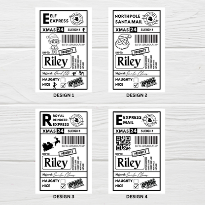 Christmas Labels | Personalised Christmas Parcel Stickers | Christmas Ideas