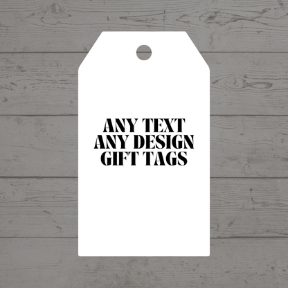 ANY DESIGN Party Gift Tags | Custom Party Design Gift Tags | Circle Gift Tags - Dinky Designs