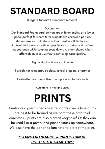 Look Who's 30 - Welcome Board Sign | Personalised Birthday Photo Board | Birthday Party Sign | A4, A3, A2