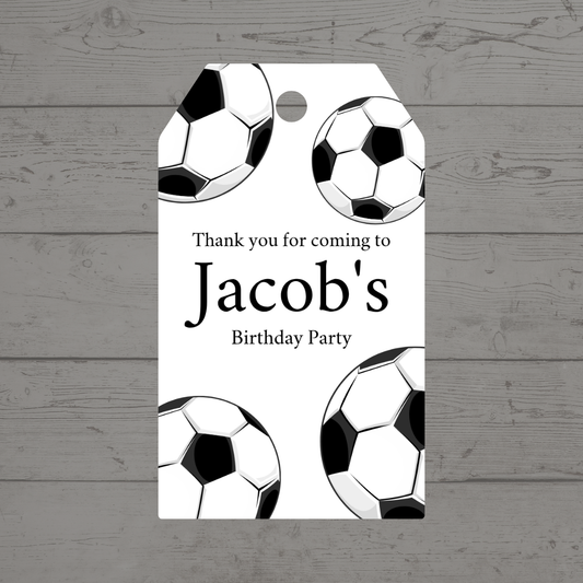 Football Gift Tags | Football Birthday Gift Tags | Rectangle Gift Tags