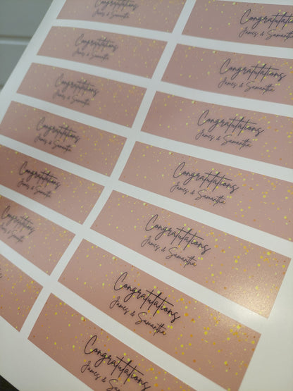 Party popper stickers